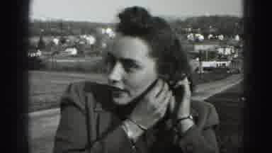 Harrisburg Pennsylvania USA (1975): A Woman Reporter On The Scene Of A Breaking
