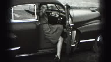 Harrisburg Pennsylvania USA (1975): Woman Waves Goodbye To A Military Friend While