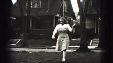 Harrisburg Pennsylvania USA (1975): A Woman On Her Way To Practice Her Golf Game