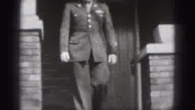 Harrisburg Pennsylvania USA (1975): Old Black And White Footage Of A Soldier In