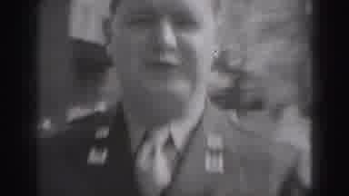 Harrisburg Pennsylvania USA (1975): Man In Military Uniform Quickly Walks Up Close