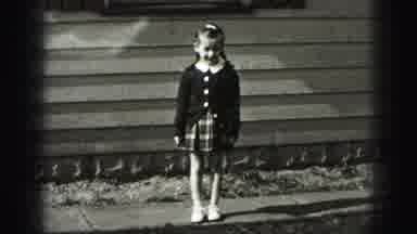 Harrisburg Pennsylvania USA (1975): Beautiful Girl In Front Of A Staircase Outside