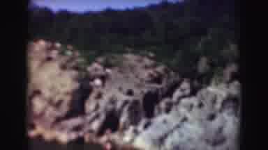 Washington DC (1975): Nature Scene Of River Flowing Over Rocks With A Calm Pool At