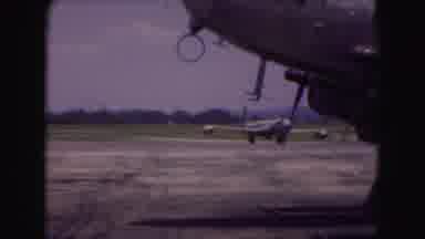 Washington DC (1975): At The Airport An Airplane Is Turning Around And Another