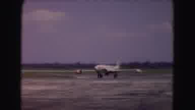 Washington DC (1975): A Usaf Jet Turning And Preparing For Take Off From A Runway