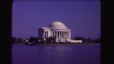 Washington DC (1975): Interesting Looking White Building Sitting Across The Water