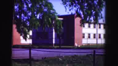 Washington DC (1975): A View O Uniquely Built School And Old Cars