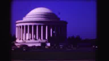 Washington DC (1975): A White Building With Dome Structure Of The Top With A