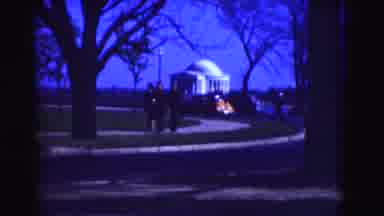 Washington DC (1975): People Walking On The Sidewalk With Cars Passing By All In