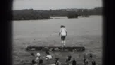 Washington DC (1975): Group Of Women In The Water Of A Lake Swimming And A Woman