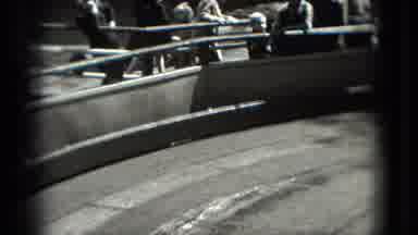 Washington DC (1975): Amusement Park Whip Ride Cars Go In Circles And Tiger In