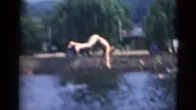 Middletown Pennsylvania (1975): People Diving In Pool At A Swimming Pool