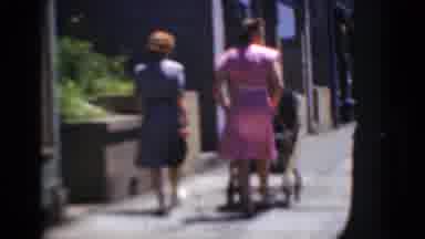 Middletown Pennsylvania (1975): Two Women Walking Down The Street And One Is