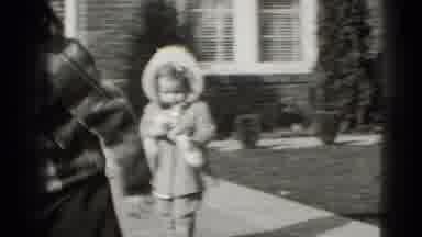Middletown Pennsylvania (1975): A Little Girl Outside With Her Brothers In The