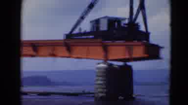 Middletown Pennsylvania (1975): Vintage Color Video Of Orange Crane And Hoist With