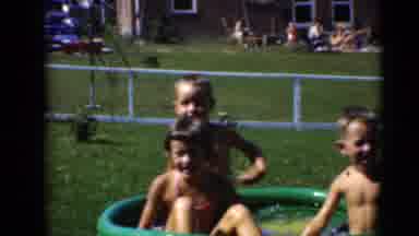 Middletown Pennsylvania (1975): A Group Of Young Children Playing In A Small Blow