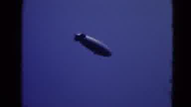 Middletown Pennsylvania (1975): Blimp Flies Over A Beach Full Of Beach Goers