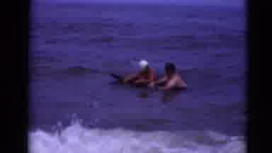 Middletown Pennsylvania (1975): Two People In The Water Anchoring Themselves From
