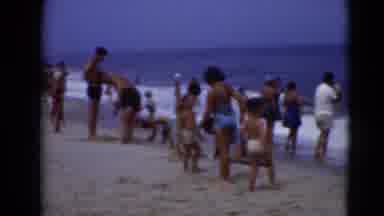 Middletown Pennsylvania (1975): Many People Enjoying Hot Day On The Beach