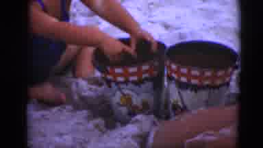 Middletown Pennsylvania (1975): Children Playing On A Beach In The Sand With Sand