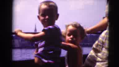 Middletown Pennsylvania (1975): Boy And Girl With Woman In Front Of Water