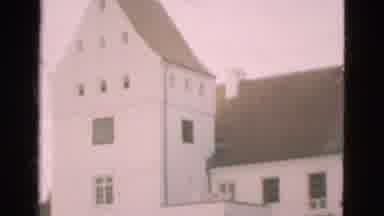 Denmark (1975): Two Buildings One With An Arched Passageway And Address Viable