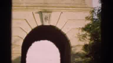 Denmark (1975): Small Church Is Sitting Close To A Arched Large Walkway