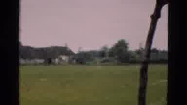 Denmark (1975): Old Panoramic Video Shot Of Small Country Village With Green
