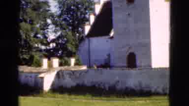 Denmark (1975): Outside Landscape And Wall Of An Old Church Type Building