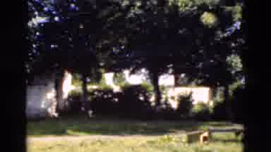 Denmark (1975): Spacious Garden With Bushes And Trees In The Middle A Sitting Area