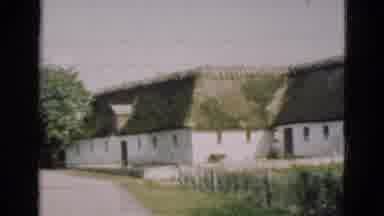 Denmark (1975): Old Classic Building With Old Roofs