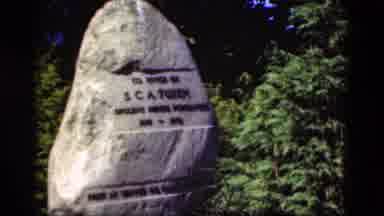 Denmark (1975): View Of Two Large Rock Tombstones Then A Shot Of Several In A