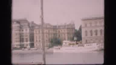Denmark (1975): Waterfront Building Has Boat Docked In Front Of It