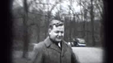 Middletown Pennsylvania (1975): Man Walking Outside Smiles At Camera