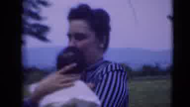 Middletown Pennsylvania (1975): Woman Holding Baby While Showing Lots Of Love And