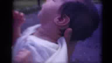 Middletown Pennsylvania (1975): Crying Baby Being Held To Calm Down