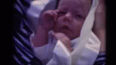 Middletown Pennsylvania (1975): Baby In White Blanket Man In Suit Walking Away