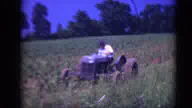 Middletown Pennsylvania (1975): A Man Riding In A Grass Cutting Machine
