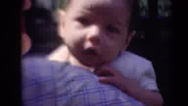 Middletown Pennsylvania (1975): Woman Talks To Baby Outside While Traveling With