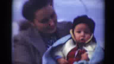 Middletown Pennsylvania (1975): Short Clip Showing A Mother And Her Young Infant
