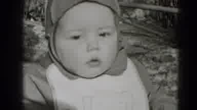 Middletown Pennsylvania (1975): A Fat Baby Playing On Her New Tricycle On