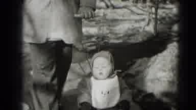Middletown Pennsylvania (1975): Man Takes Baby Out For A Walk In A Stroller On A