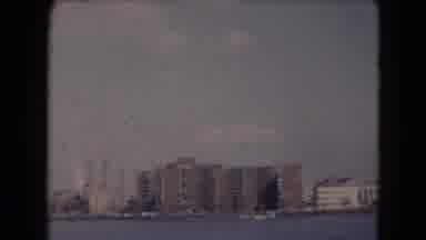Middletown Pennsylvania (1975): Camera Pans Across The Cityscape In Front Of The
