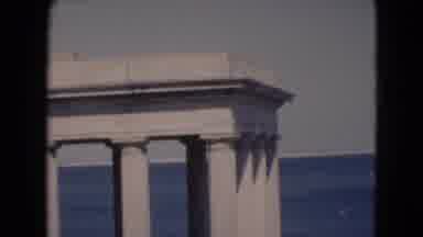 Middletown Pennsylvania (1975): Cool Outdoor Building With Pillars Stands In Front