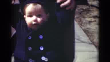 Middletown Pennsylvania (1975): A Little Boy Walking Down The Street With His Mom