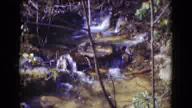 Middletown Pennsylvania (1975): A Coloured Video Of A Small Waterfall Two Womens