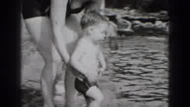 Middletown Pennsylvania (1975): Black And White Vintage Footage Of Baby Being