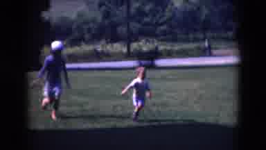 Middletown Pennsylvania (1975): A Young Boy Running Free Outside