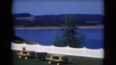 Middletown Pennsylvania (1975): A Panning View Across A Peaceful Looking Blue Lake
