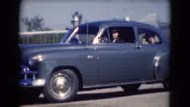 Middletown Pennsylvania (1975): Man Drives By In Car With Family